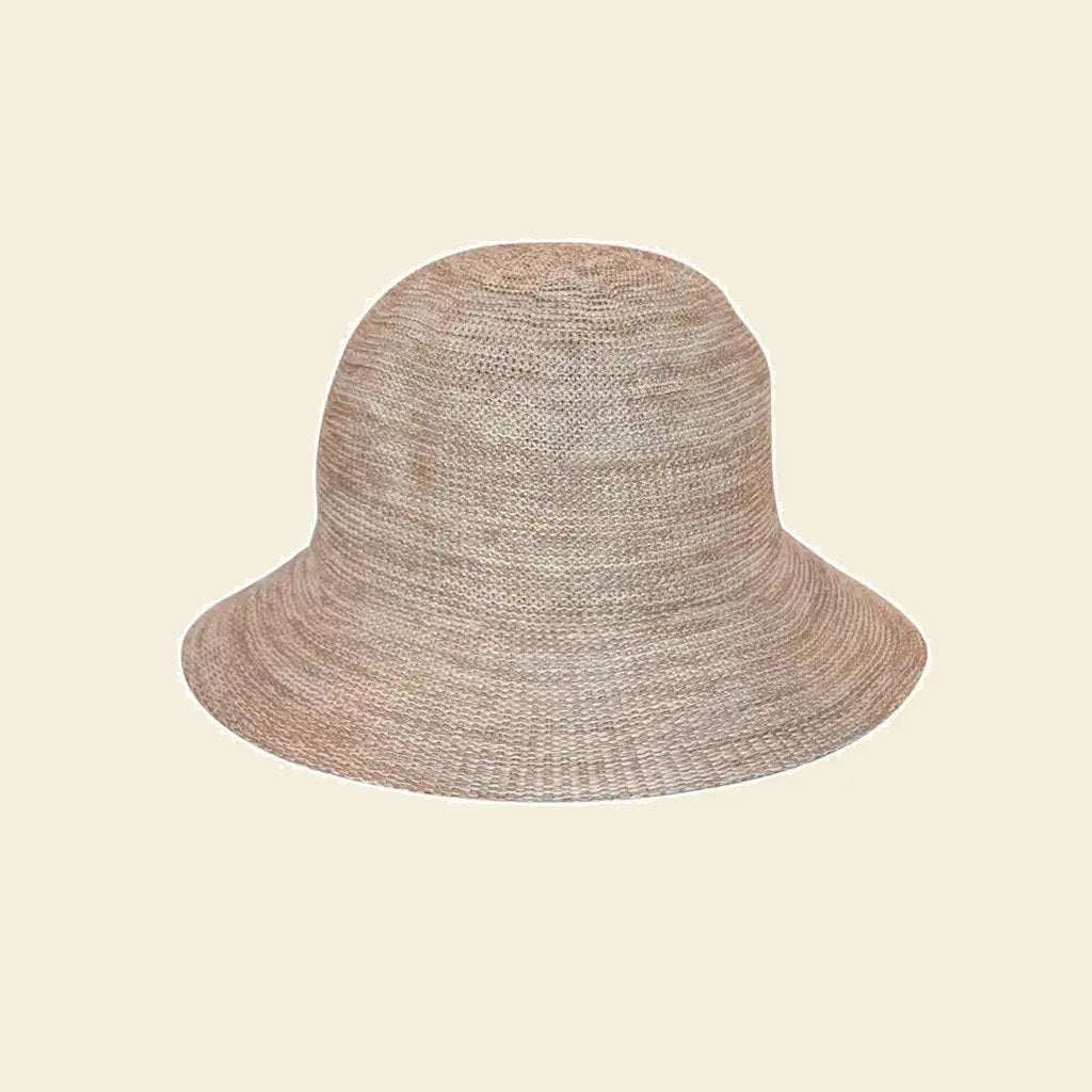 Lizzie Bucket in Gemengd camel, maat M/L: 58 cm