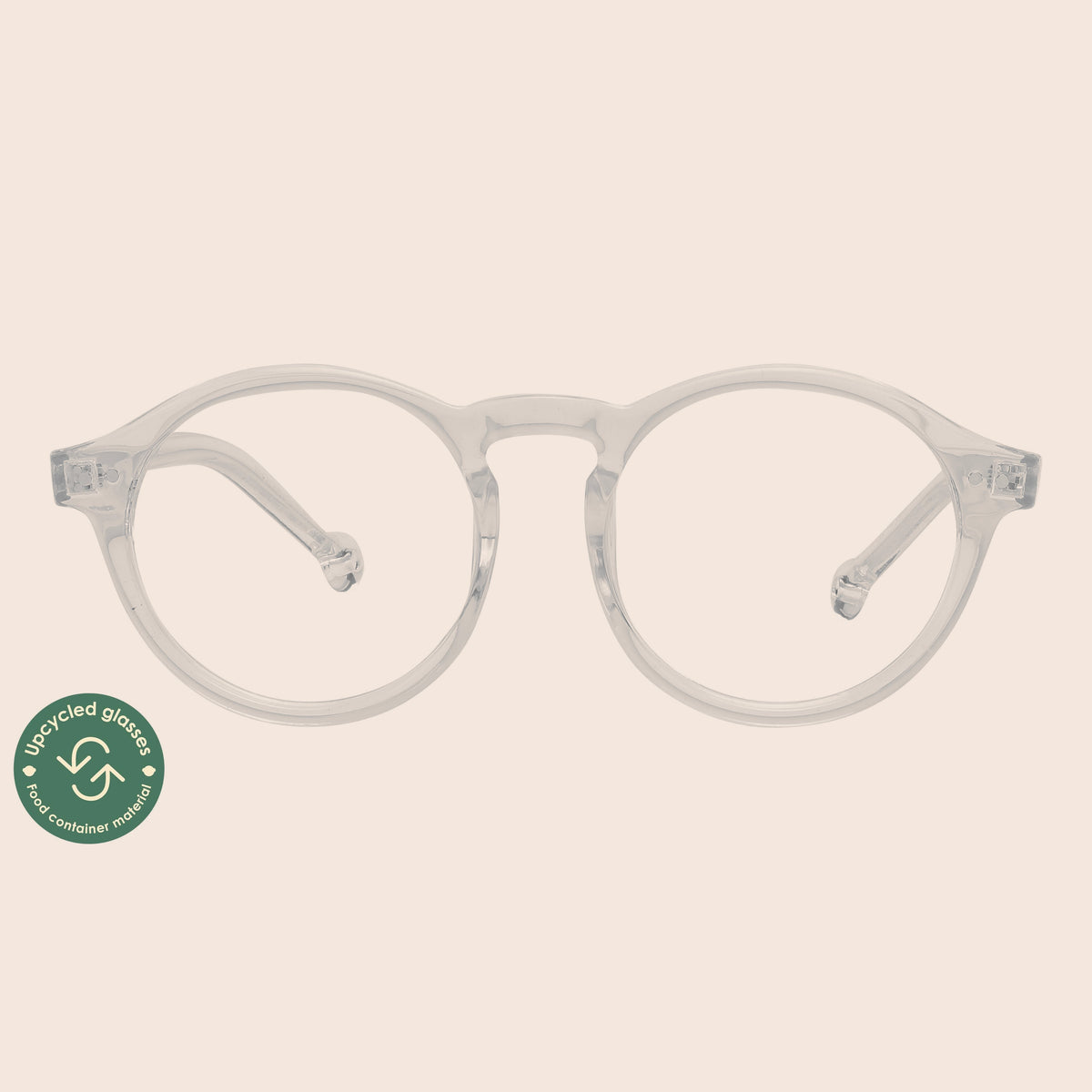 Monkeyglasses Bille transparant vooraanzicht