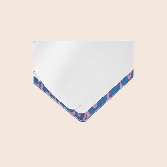 nuuna Flower Power notitieboek S, blauw, extra aanzicht