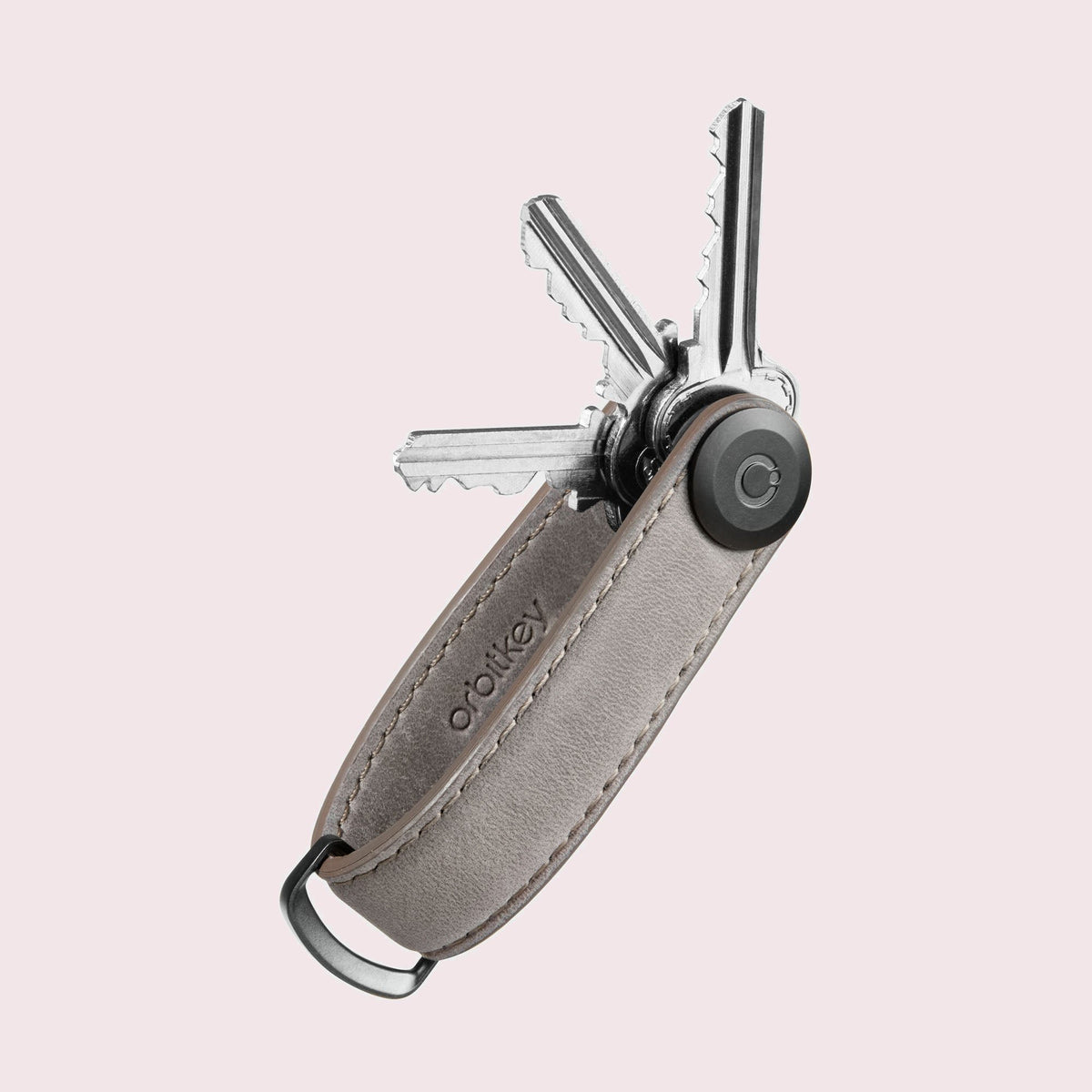 Orbitkey Key Organiser Crazy Horse Driftwood voorkant