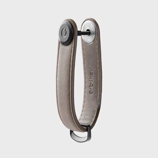 Orbitkey Key Organiser Crazy Horse Driftwood detail