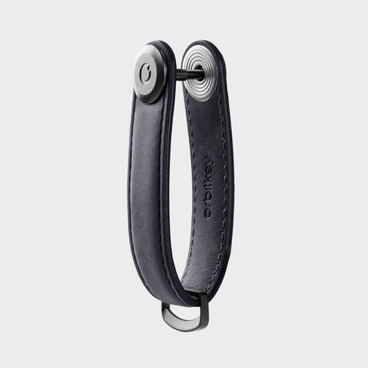 Orbitkey Key Organiser Crazy Horse Steel Grey detail