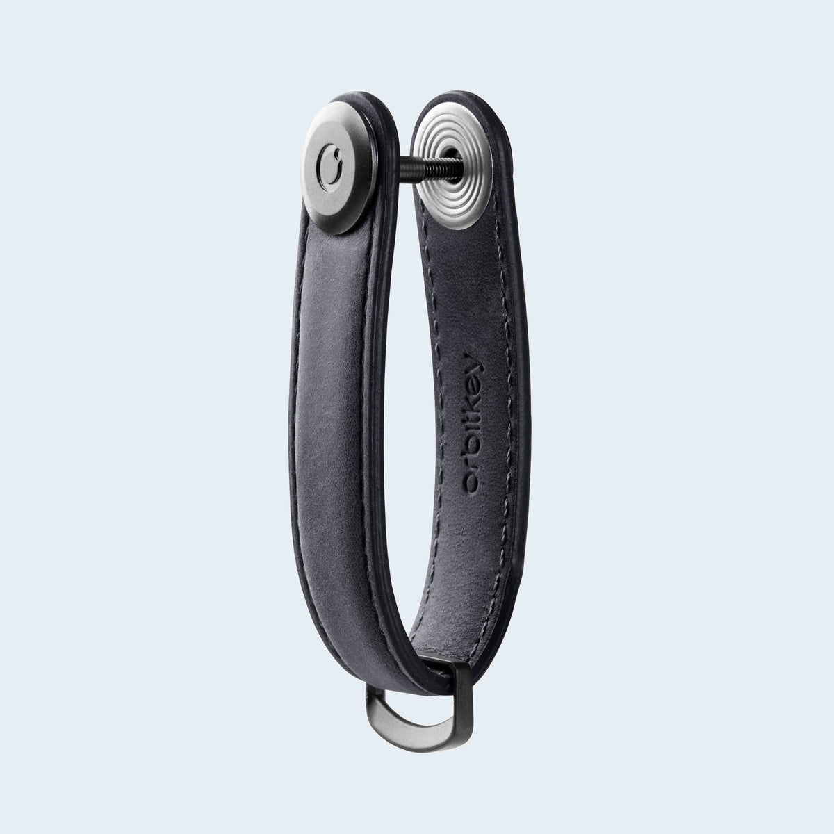 Orbitkey Key Organiser Crazy Horse Steel Grey detail