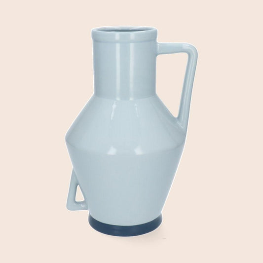 Return to Sender vaas met handvat 30 cm zeeblauw