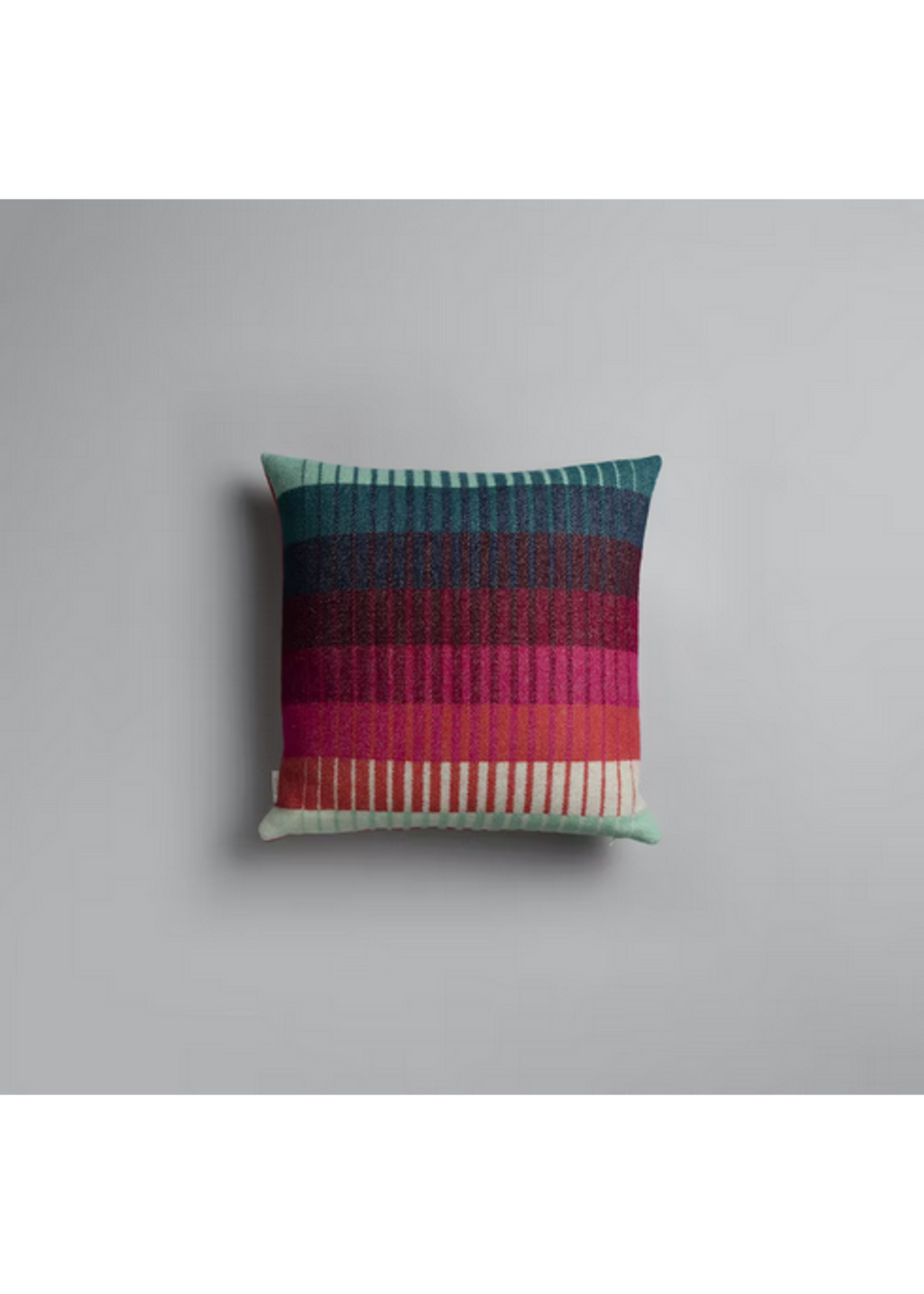 Coussin dégradé Åsmund - rouge/turquoise 50x50 cm