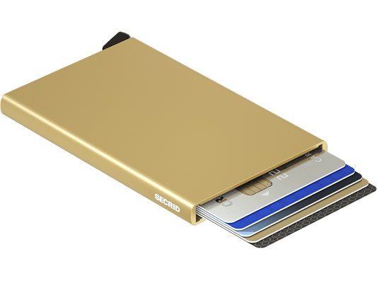 Secrid Cardprotector Gold geopend