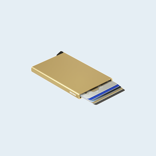 Secrid Cardprotector Gold geopend