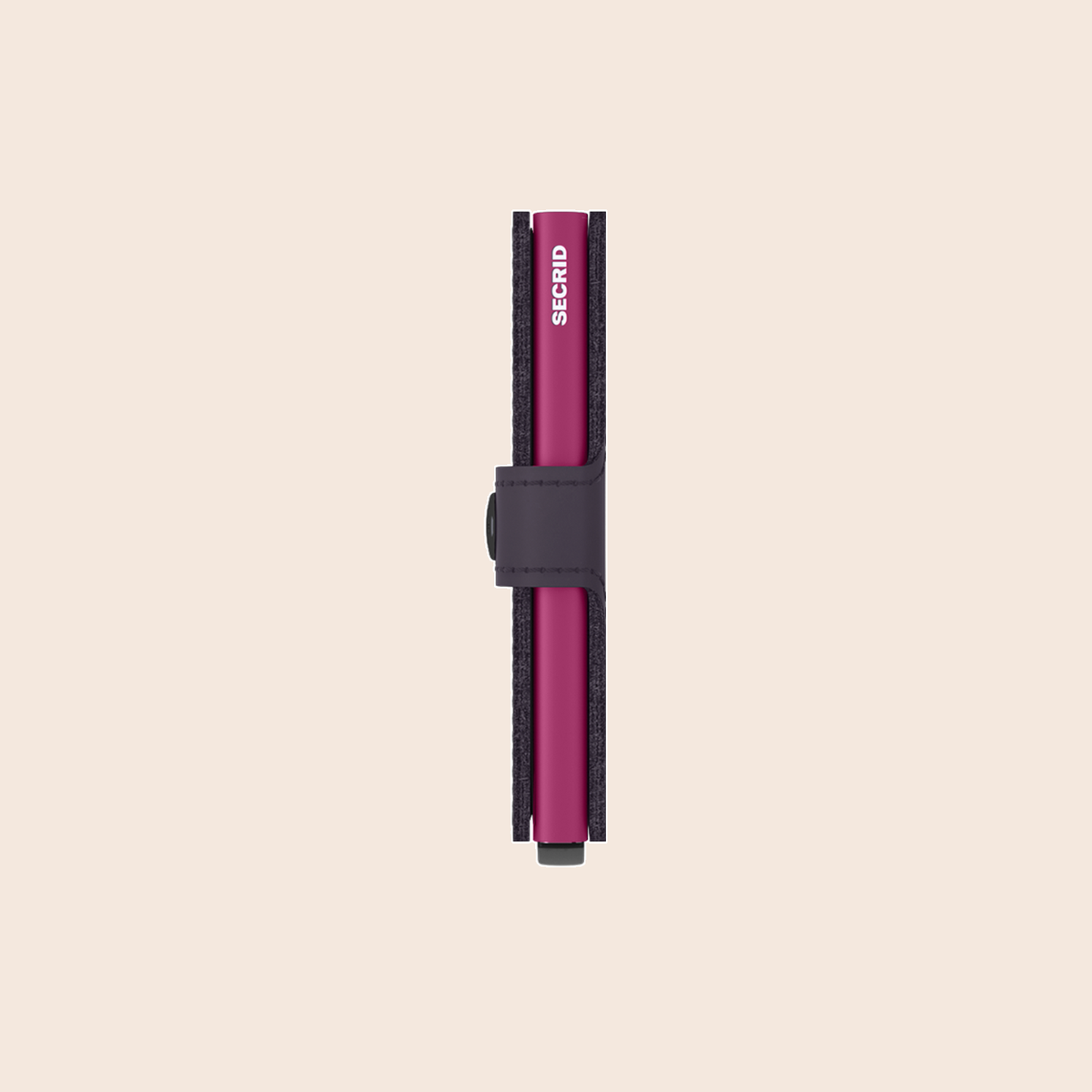 Secrid Miniwallet Matte Dark Purple Fuchsia zijaanzicht