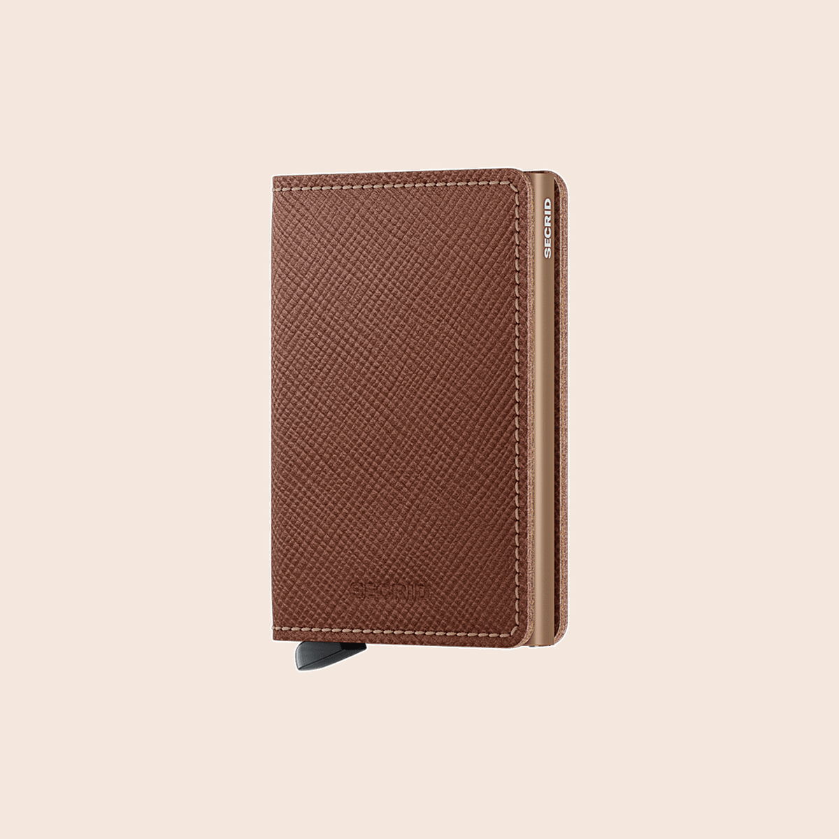 Secrid Slimwallet Saffiano Caramel-Sand voorzijde