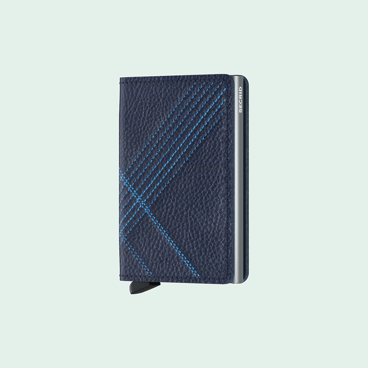 Secrid Slimwallet Stitch Linea Navy portemonnee