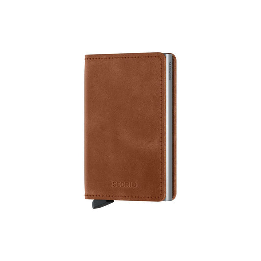Secrid Slimwallet Vintage Cognac-Silver voorzijde
