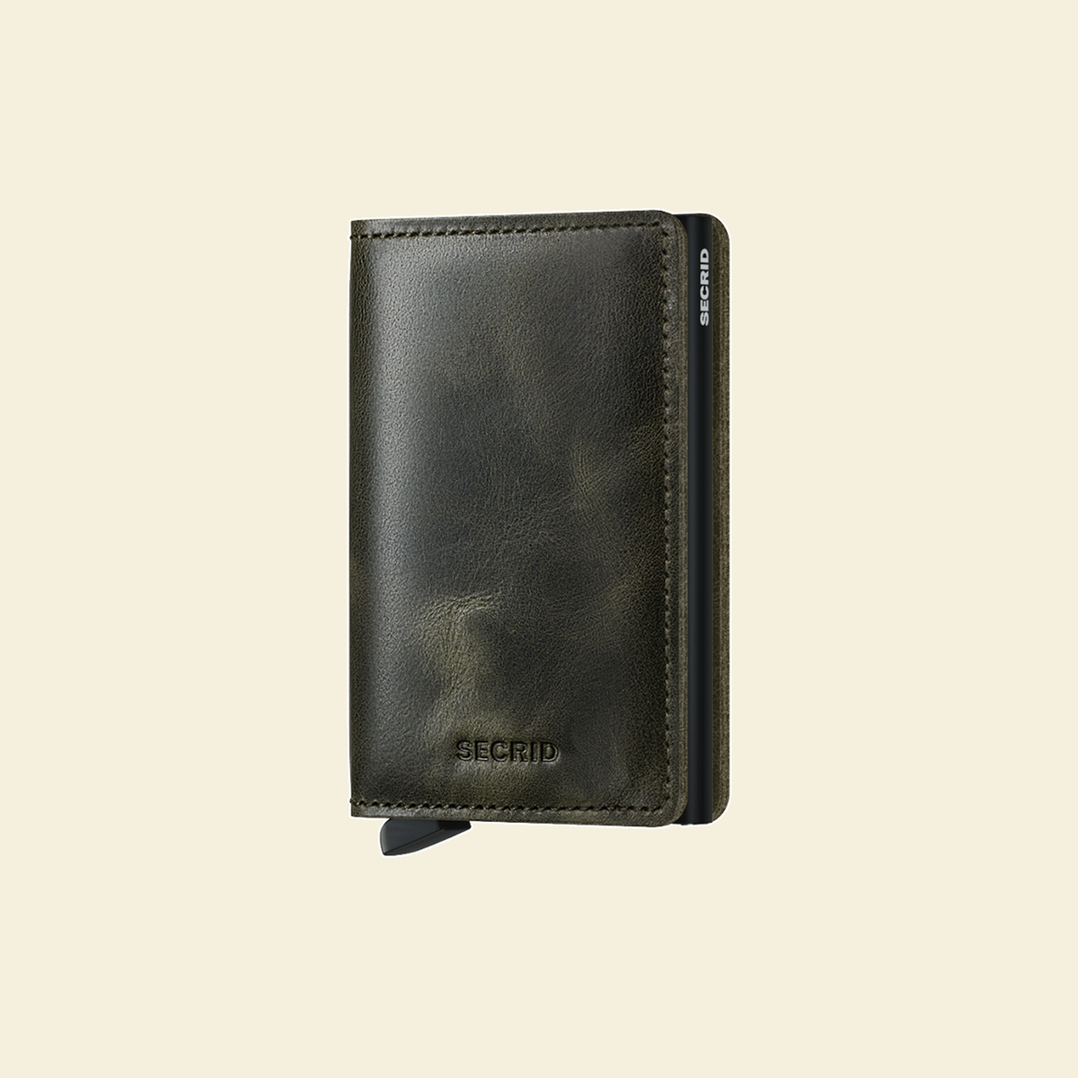 Secrid Slimwallet Vintage Olive-Black portemonnee