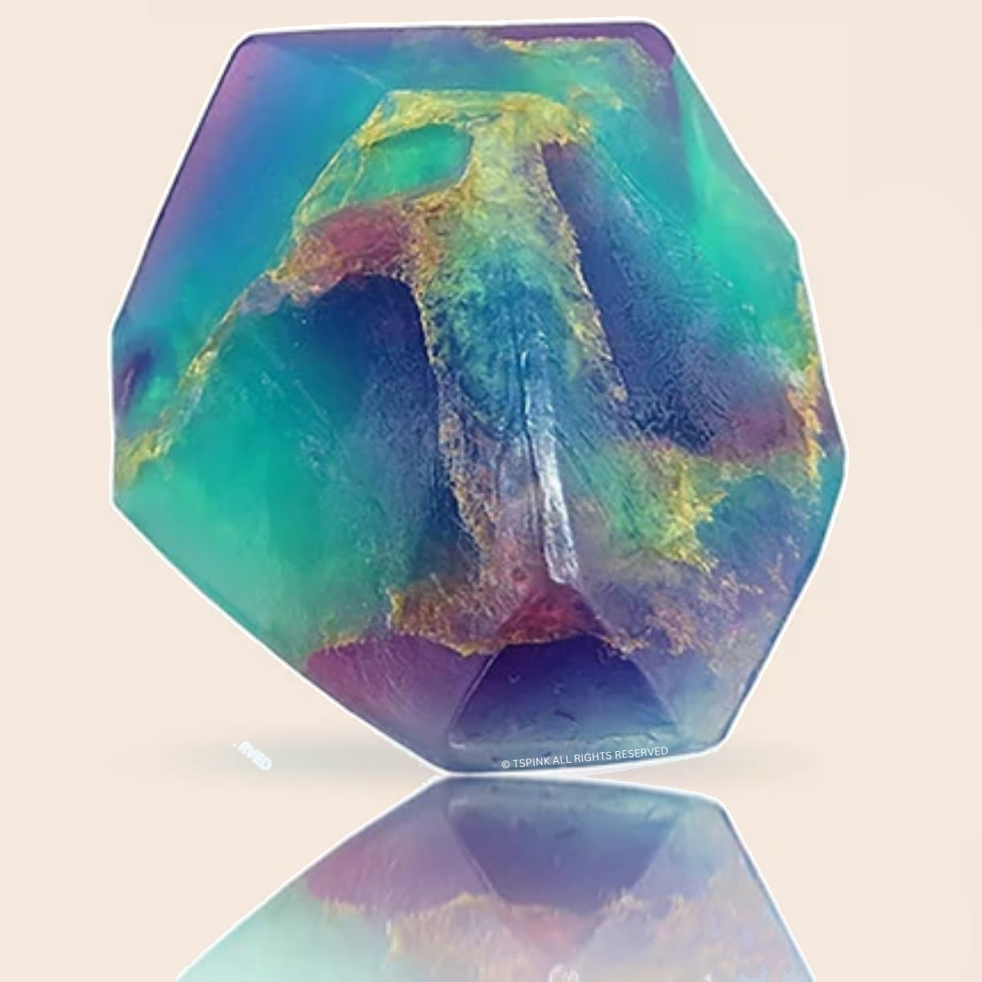 SoapRocks edelsteenzeep Rainbow Fluoriet