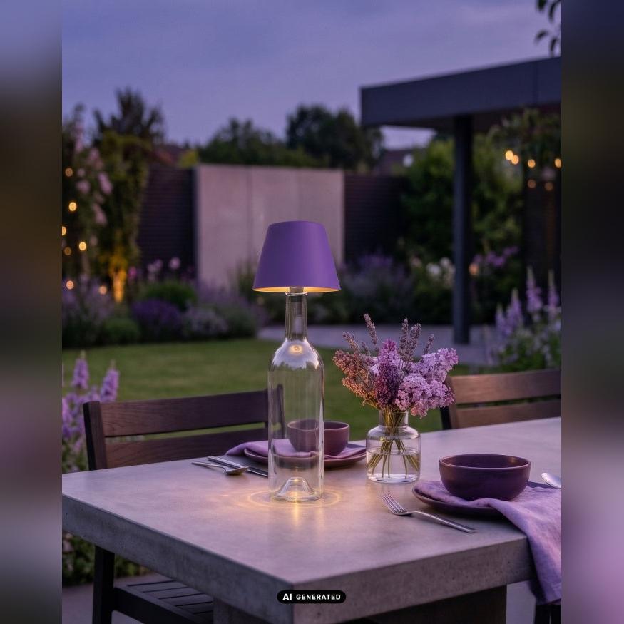 Sompex TOP 2.0 oplaadbare flessenlamp – Lila