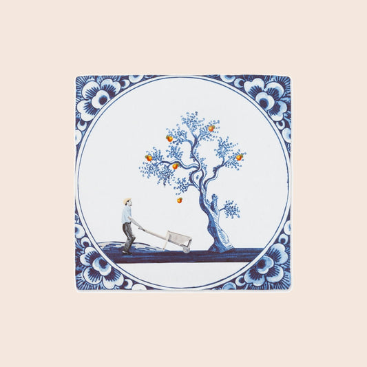 StoryTiles De appel valt niet ver van de boom - keramische tegel 10 x 10 cm, aanvullende productfoto