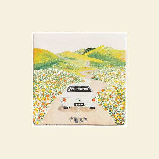 StoryTiles Just married - keramische tegel 10 x 10 cm, aanvullende productfoto