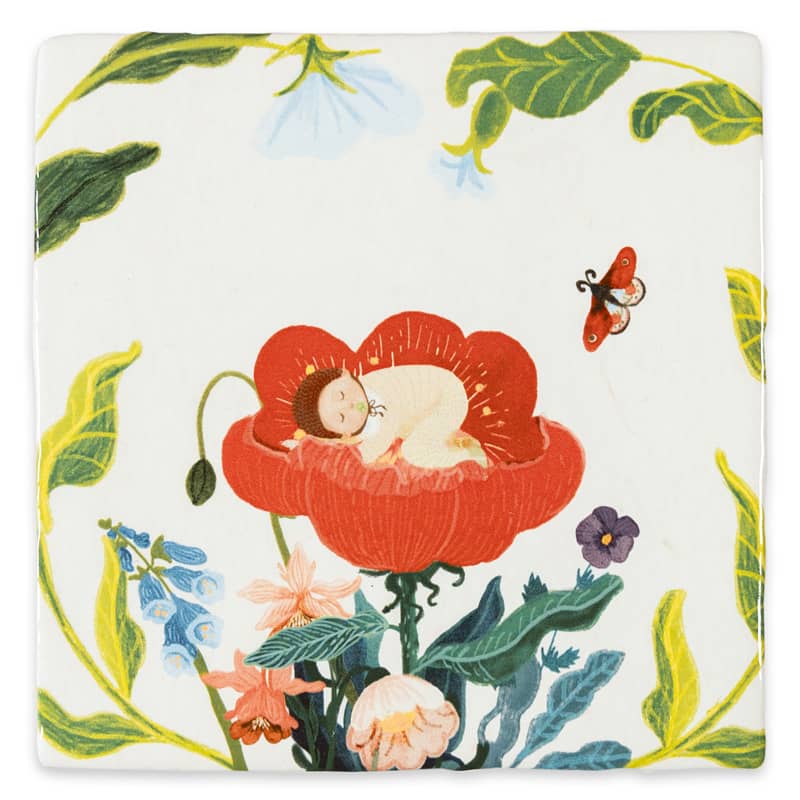StoryTiles May you blossom keramische tegel 10x10 cm