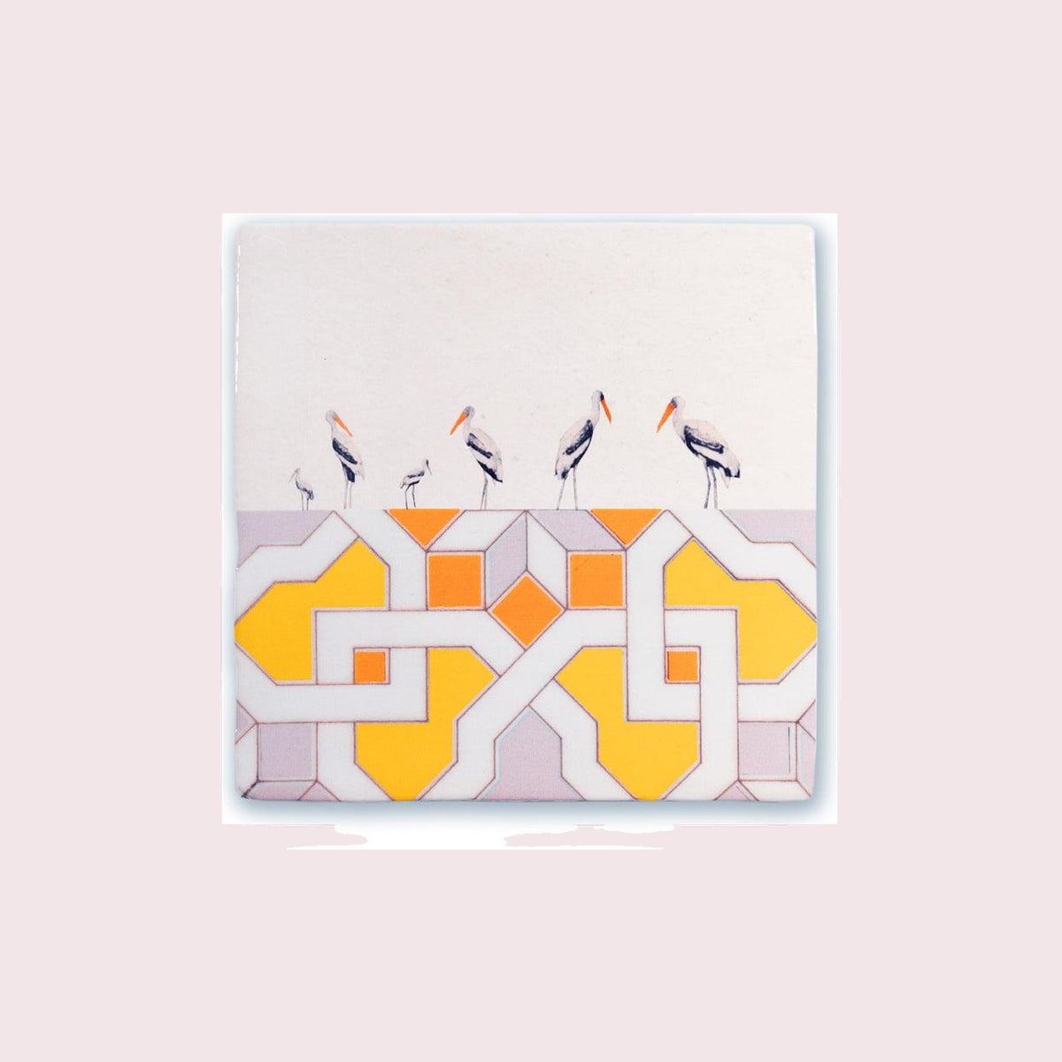 StoryTiles Vogelvergadering - keramische tegel 10 × 10 cm, aanvullende productfoto