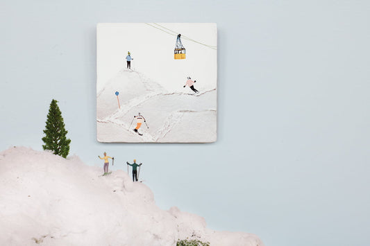 StoryTiles Wintersport tegel als wanddecoratie