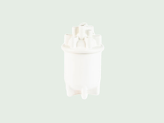 Zuiver Bassin grote witte vaas van keramiek, originele productfoto