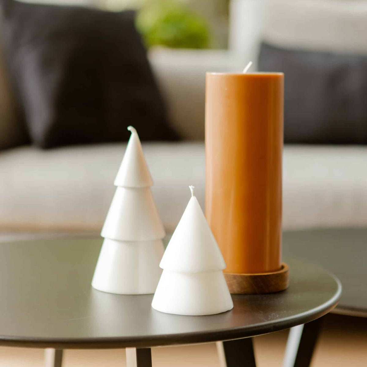 Originalhome Kerstboomkaars wit M, set van 2 - sfeerfoto