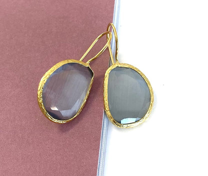 Chic Le Freak Cateye oorbellen - grijs in grijs - foto 2