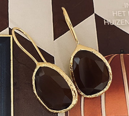 Chic Le Freak Cateye oorbellen - bruin in bruin - foto 3