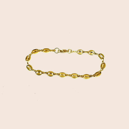 Chic Le Freak Koffieboontje schakelarmband - goudkleurig