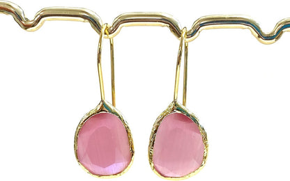 Chic Le Freak Cateye oorbellen - roze in roze