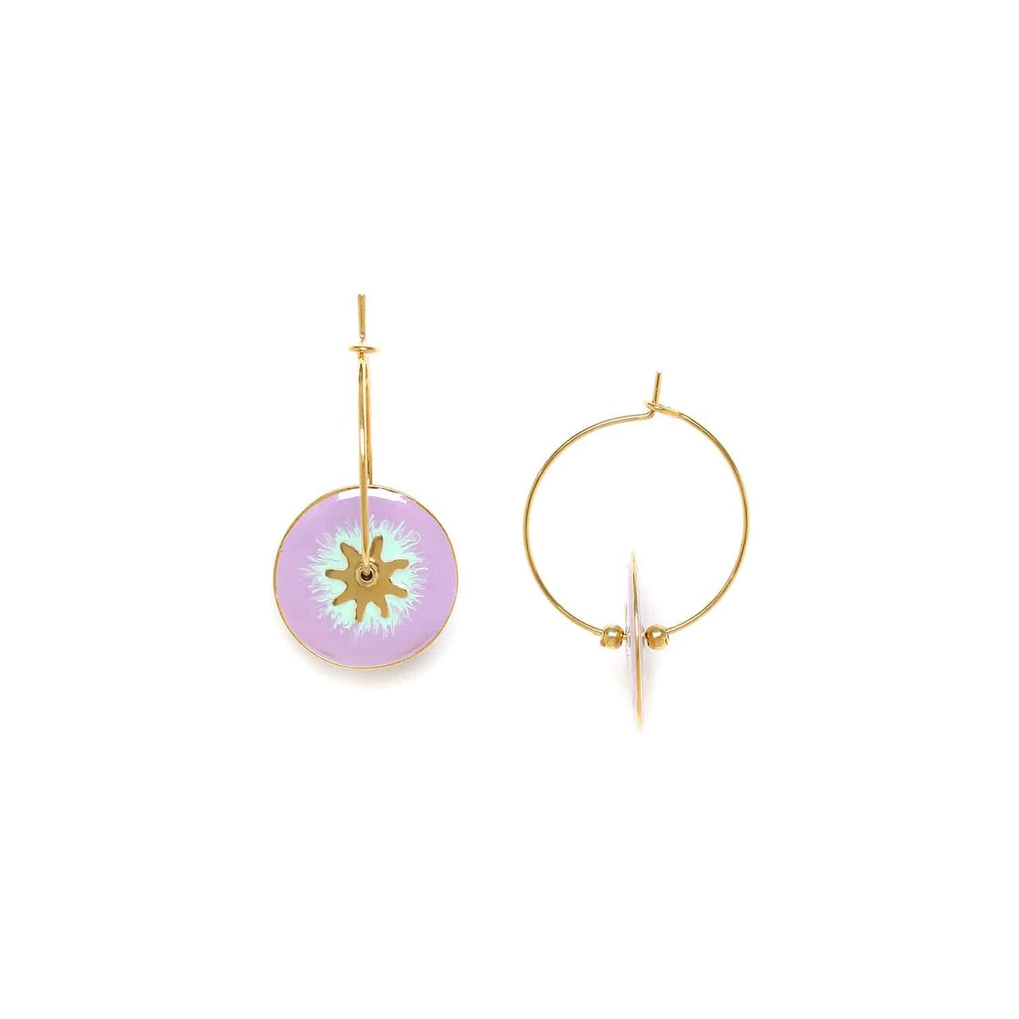 Franck Herval Esprit Boheme Osa Creole with Metal Disc Lilac afbeelding 1