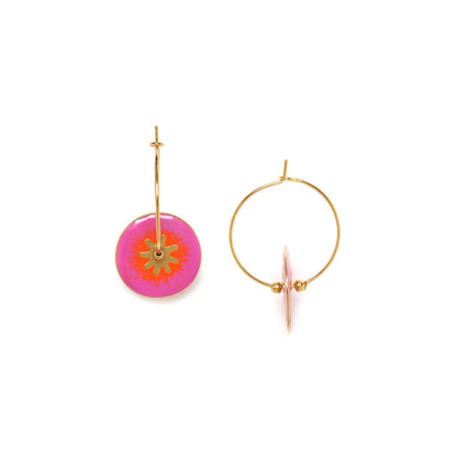 Franck Herval Esprit Boheme Osa Creole with Metal Disc Fuchsia afbeelding 1
