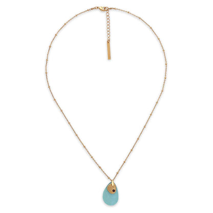Franck Herval Laly Thin Chain Necklace Blue afbeelding 1