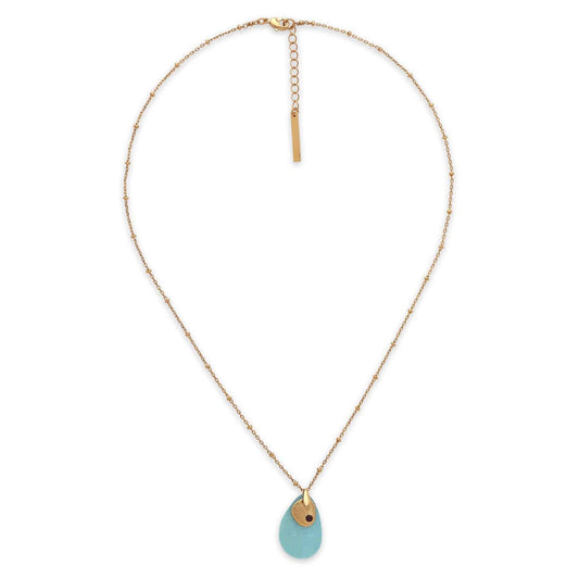 Franck Herval Laly Thin Chain Necklace Blue afbeelding 1