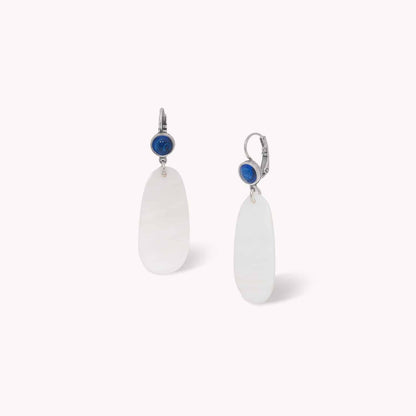 Nature Bijoux Pacifico Pink Shell Lapiz Earrings afbeelding 1