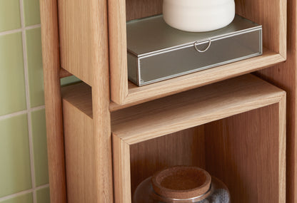 Ripple Glass Boxes Nickel (set of 3)