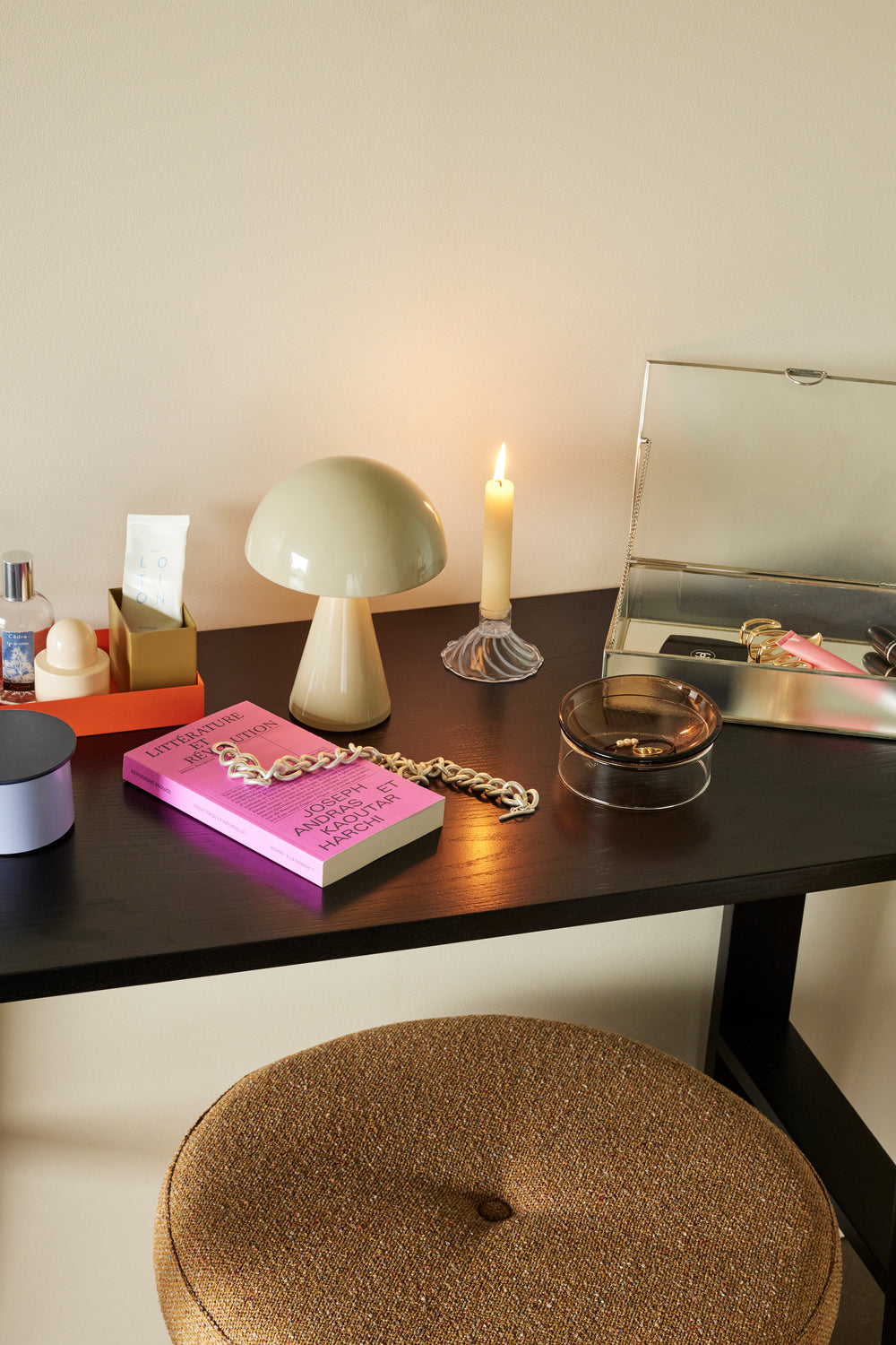 Ripple Glass Boxes Nickel (set of 3)