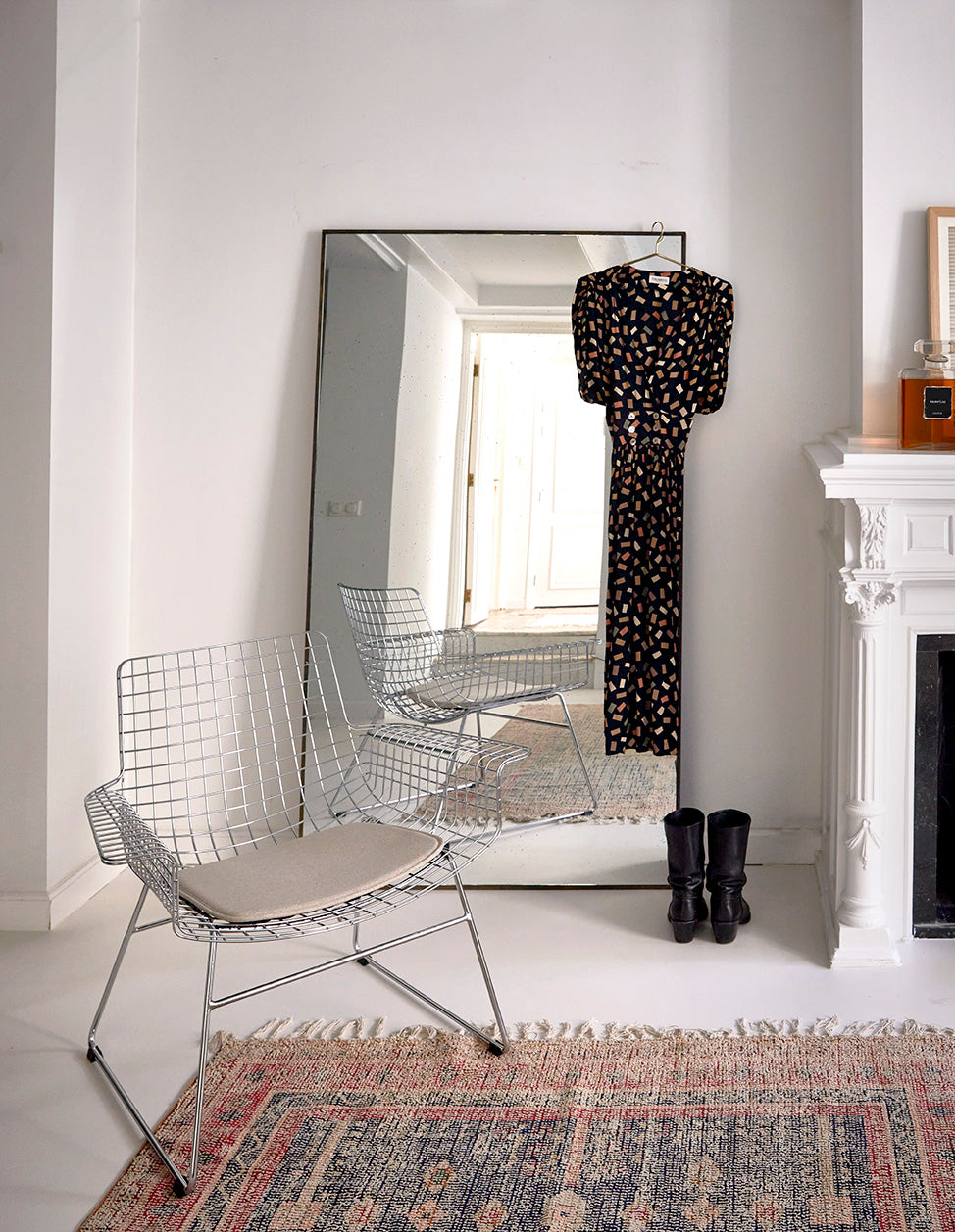 Floor mirror with character