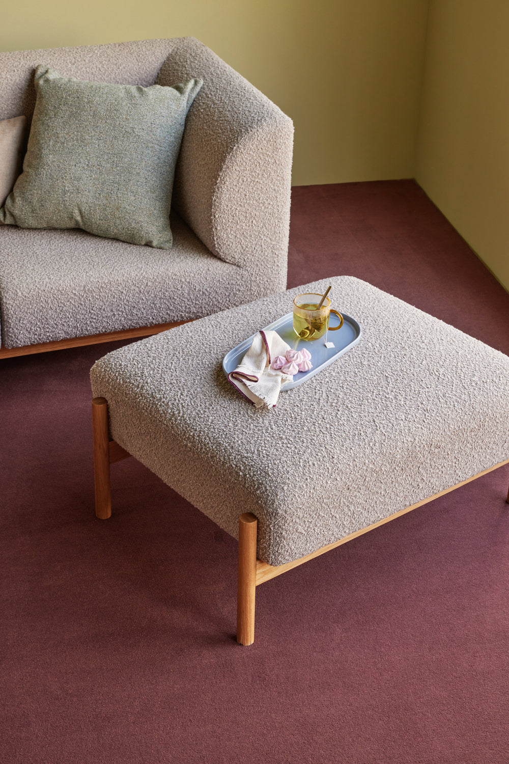 Amare Serving Trays Light blue/Orange (set of 2)