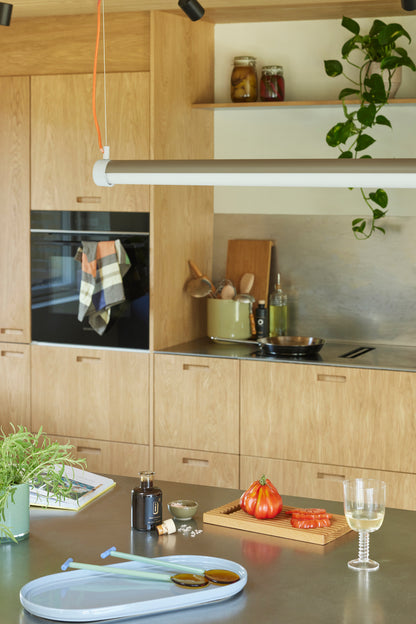 Amare Serving Trays Light blue/Orange (set of 2)