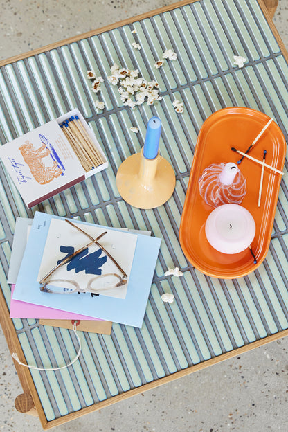 Amare Serving Trays Light blue/Orange (set of 2)