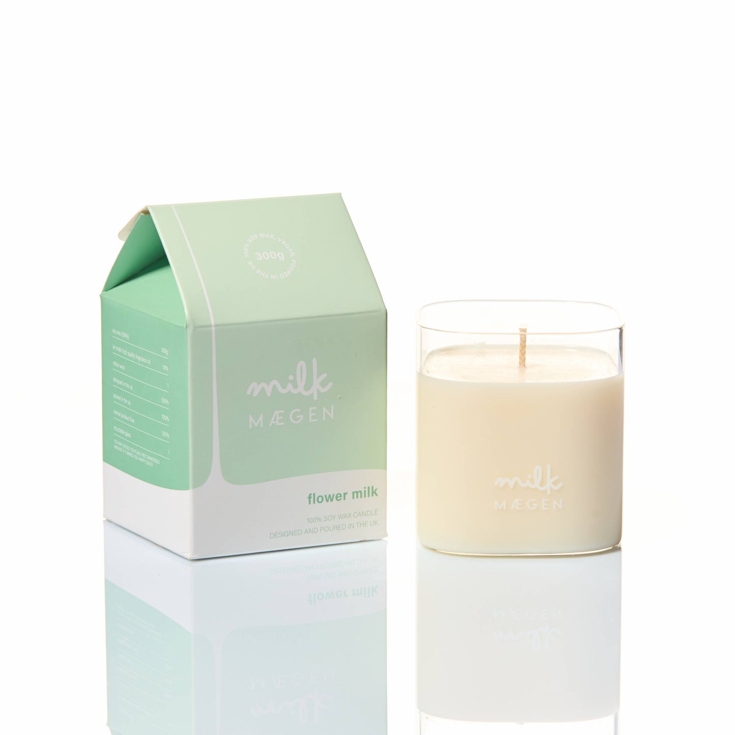 Milk by Maegen - bougie au lait fleurie