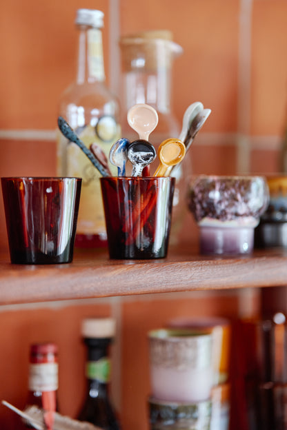 70s ceramics lepeltjes M (set van 4) – Force