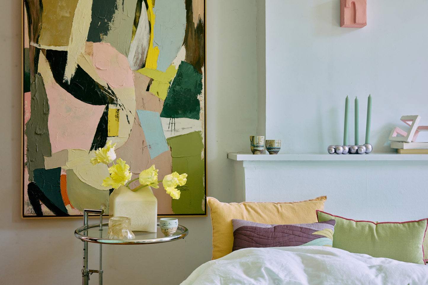 Ensemble de 4 tasses à café en céramique d'artiste