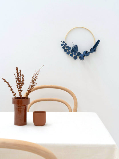 FIELD  flowers small - dusk blue (6 papieren bloemen)