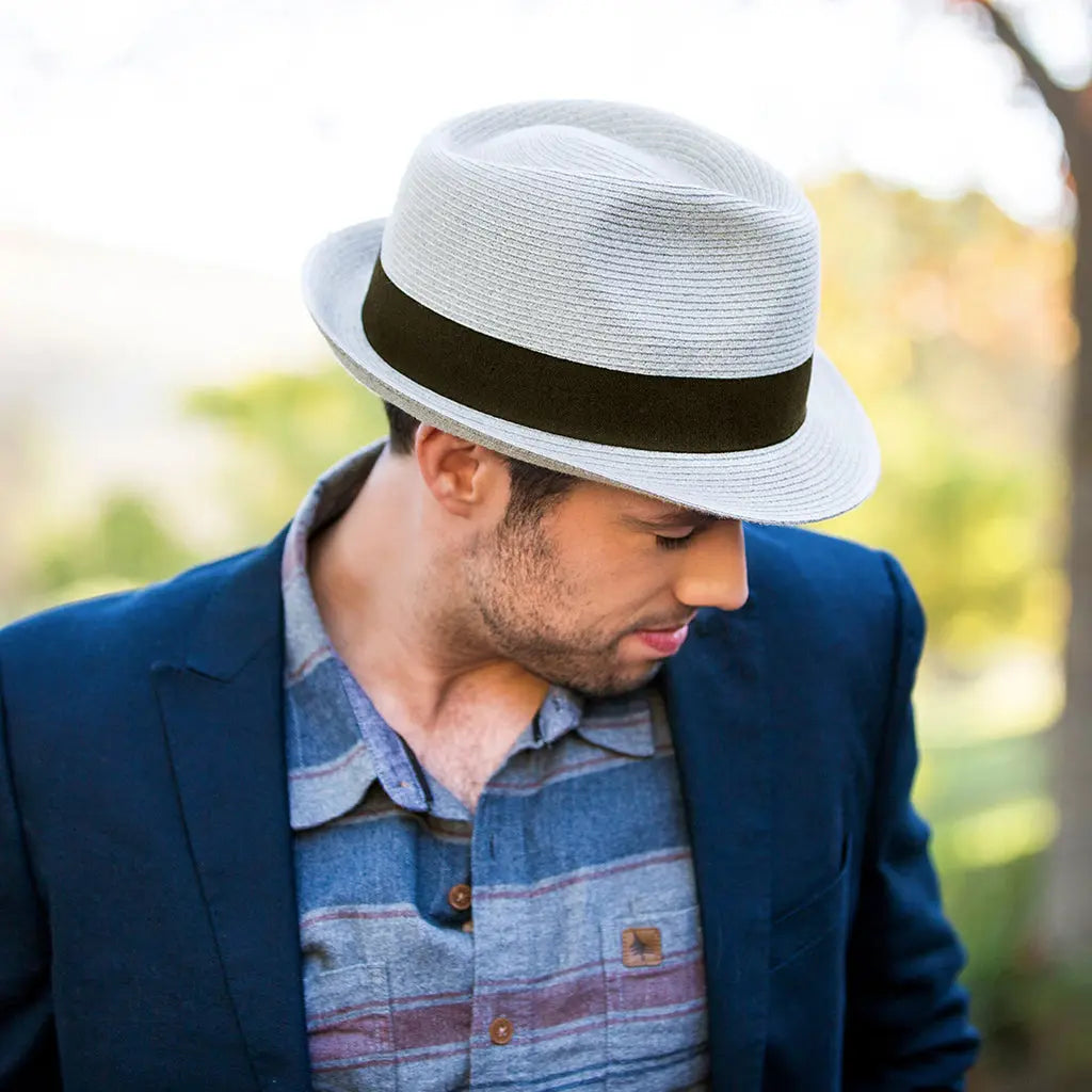 House of Ord Harley Trilby Light Grey zonnehoed