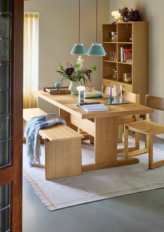 Block Candleholders Green/Blue & Orange/Green (set of 2)