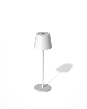 PALMA LED DIM. H36CM WIT