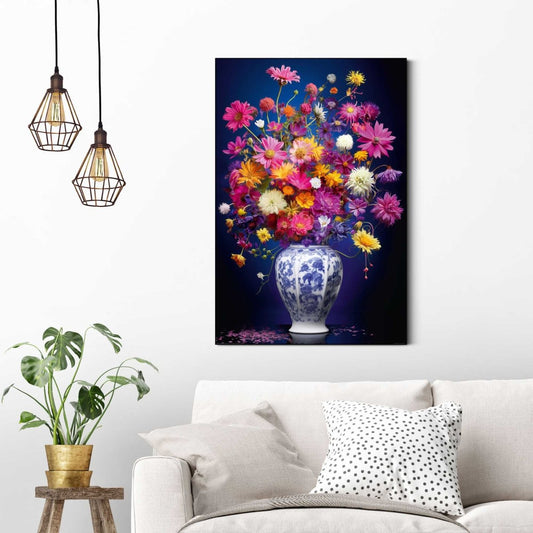 Painting Delft Flowers 90x60
