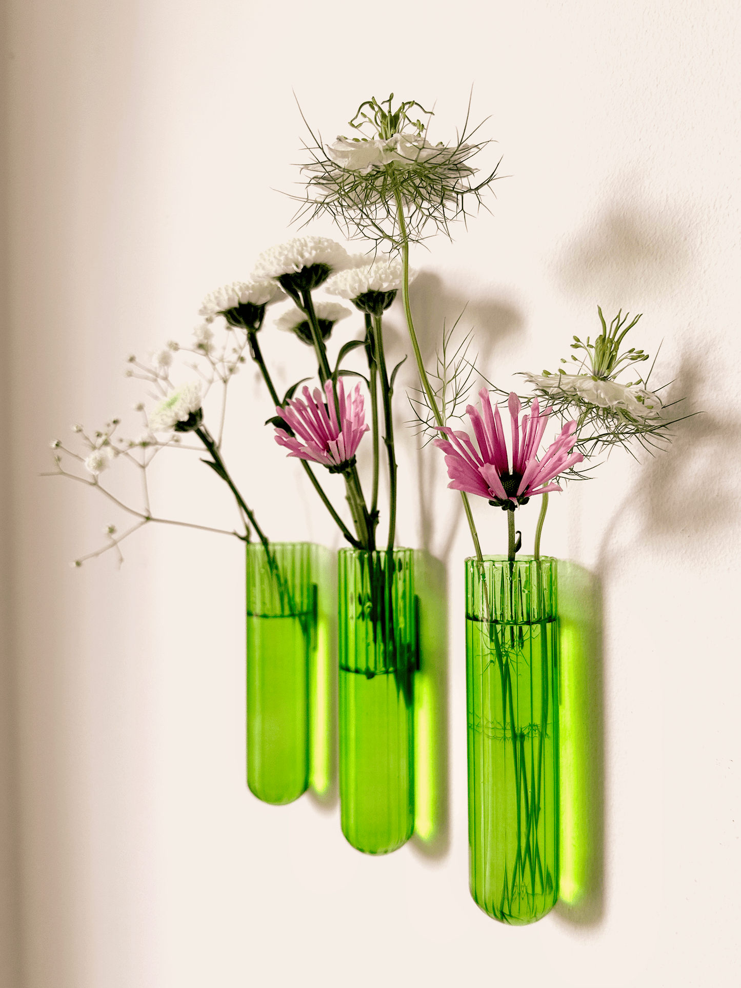 Muurbloempjes XL 3-pack Groen
