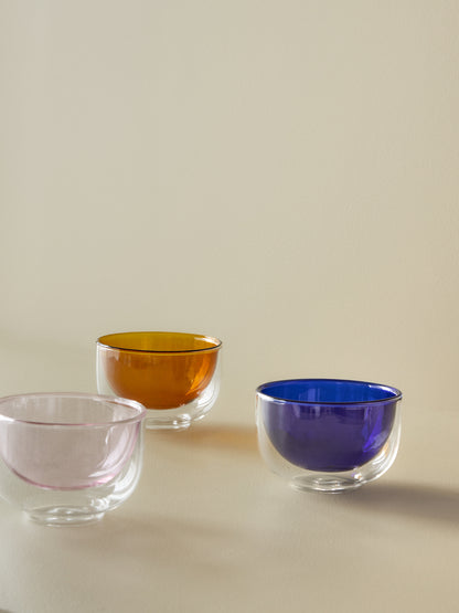 Kiosk Glass Bowl Blue